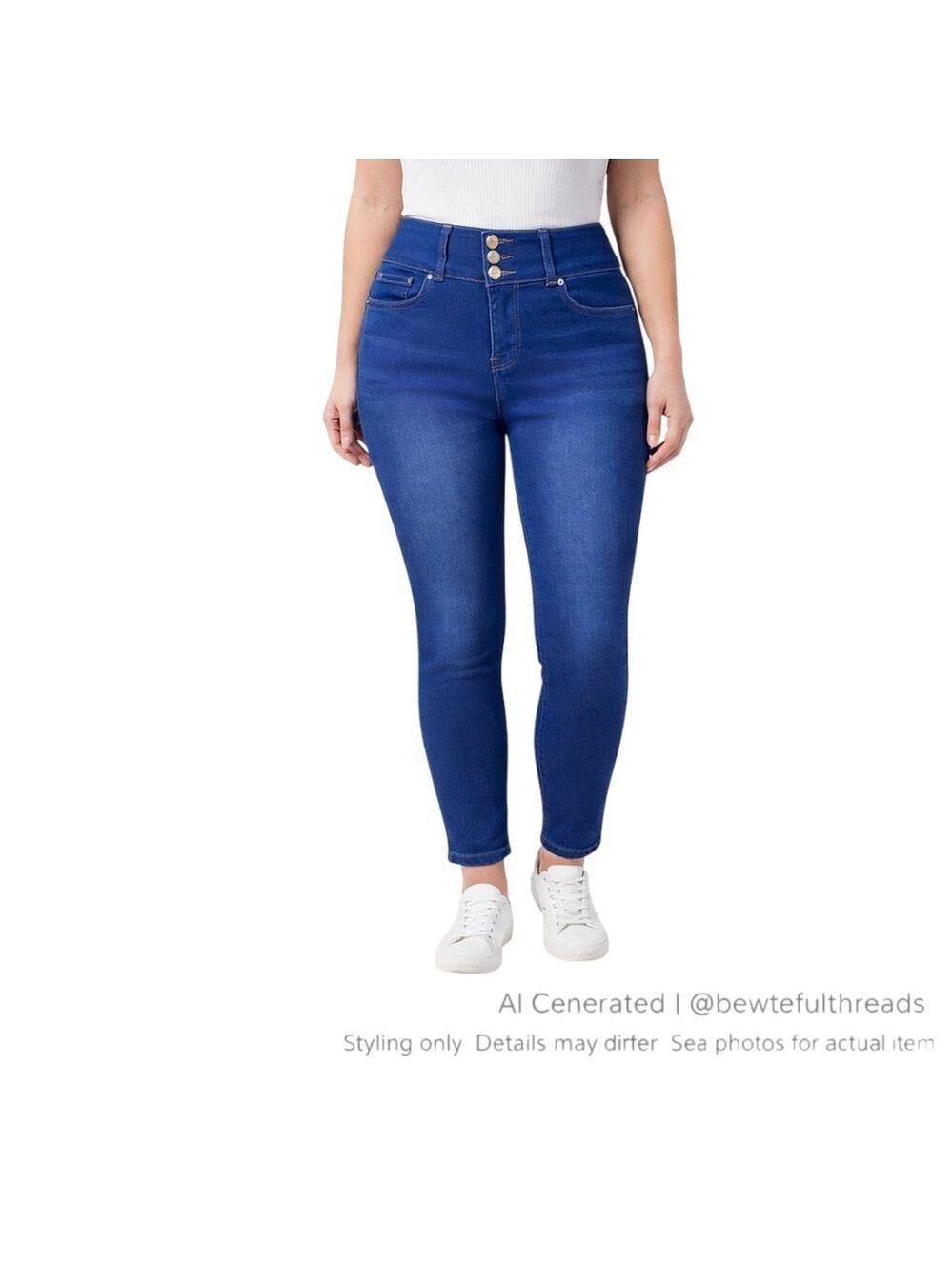 Royalty For Me 14 Royal Blue High Rise Skinny Jeans Stretch 25”